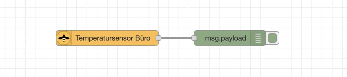 Zigbee2Mqtt Node mit angebundenem DebugNode