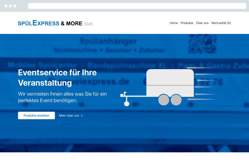 Vorschau der Webseite Spülexpress and More GbR
